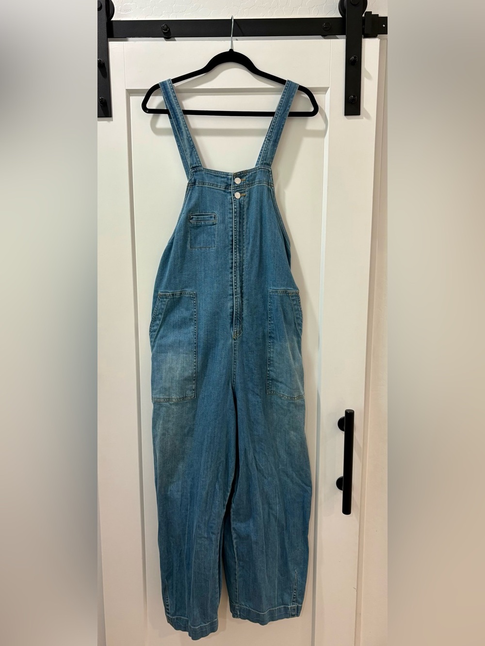 Pilcro by Anthropologie Relaxed Blue Denim Women's Overalls